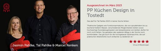 PP Küchen Design in Tostedt | Auszeichnung Küchenspezialist des Monats März 2023